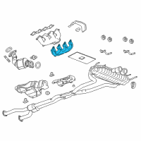 OEM 2007 Cadillac CTS Heat Shield Diagram - 12578032