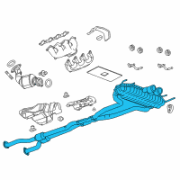 OEM 2011 Cadillac CTS Muffler & Pipe Diagram - 25902024