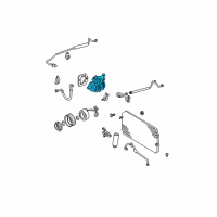 OEM 1994 Toyota Camry Compressor Diagram - 88320-33030-84