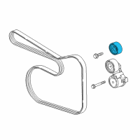 OEM 2019 Chevrolet Cruze Idler Pulley Diagram - 55571052