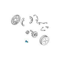 OEM 2017 Toyota Mirai Hub Assembly Bolt Diagram - 90119-A0350