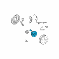 OEM Toyota Hub & Bearing Assembly Diagram - 42410-52070