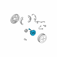 OEM 2012 Toyota Yaris Hub & Bearing Assembly Diagram - 42410-52070