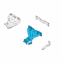 OEM 2015 Kia Optima Exhaust Manifold Catalytic Assembly Diagram - 285102G240