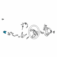 OEM 2021 Hyundai Palisade Steering Remote Control Switch Assembly, Left Diagram - 96710-S1030-4XY