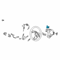 OEM Hyundai Palisade Paddle Shift Switch Assembly, Left Diagram - 96770-S8000-VCS