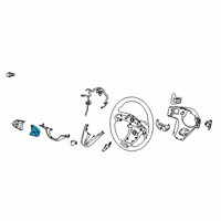 OEM 2020 Hyundai Palisade Steering Remote Control Switch Assembly, Right Diagram - 96720-S8130-4XY