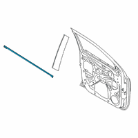 OEM 2022 Ford Ranger Belt Molding Diagram - AB3Z-2120934-A