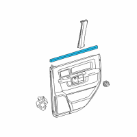 OEM 2013 Ram 1500 WEATHERSTRIP-Rear Door Belt Inner Diagram - 55112372AI