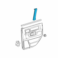 OEM Ram 1500 Classic Cover-Rear Door Fixed Glass Diagram - 1GQ52BD1AC