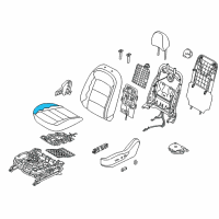 OEM 2018 Kia Forte Pad Assembly-Front Seat Diagram - 88150B0090