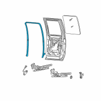 OEM 2003 Ford F-150 Run Channel Diagram - YL3Z-1625766-AA