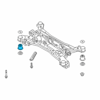 OEM 2022 Hyundai Santa Cruz Bushing-Crossmember Diagram - 55418-S1000