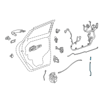 OEM 2018 Chevrolet Trax Lock Rod Diagram - 95933119