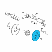 OEM 2016 Acura RLX Disk, Rear Brake Diagram - 42510-TY2-A01