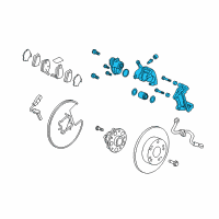 OEM Acura Caliper Sub-Assembly Diagram - 43018-TY2-A06