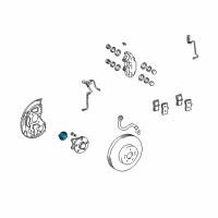 OEM 2001 Lexus LS430 Sensor, Skid Control, Front Diagram - 89544-50020