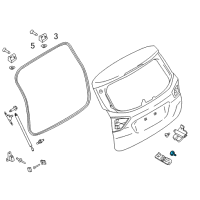 OEM Ford Focus Striker Plate Bolt Diagram - -W715879-S442