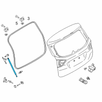 OEM 2014 Ford C-Max Lift Cylinder Diagram - AM5Z-58406A10-A