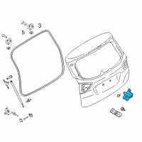 OEM 2014 Ford C-Max Latch Diagram - BM5Z-5843150-B