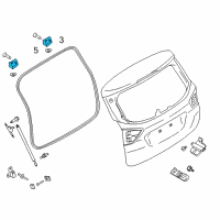 OEM 2013 Ford Focus Hinge Diagram - CP9Z-5842901-A