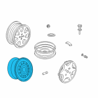 OEM 2003 Honda Civic Disk, Wheel (14X5 1/2Jj) (Chuo) Diagram - 42700-S5D-A01