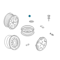 OEM Honda Civic Cap, Aluminum Wheel Center Diagram - 44732-S5P-A01