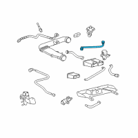 OEM 2005 Lincoln LS Connector Hose Diagram - XW4Z-6758-AA