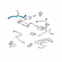 OEM 2004 Lincoln LS EGR Tube Diagram - 3W4Z-9D477-AA