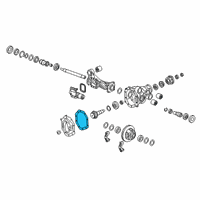 OEM Chevrolet Differential Cover Gasket Diagram - 84428297