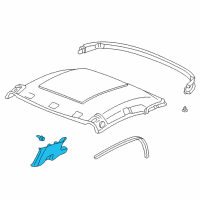 OEM 2007 Honda S2000 Garnish Assy., R. RR. Pillar *NH167L* (GRAPHITE BLACK) Diagram - 84121-S2A-010ZA