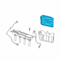 OEM 2000 Saturn LW1 Powertrain Control Module Assembly Diagram - 9377750