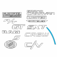 OEM Chrysler APPLIQUE-D Pillar Diagram - 5113642AC