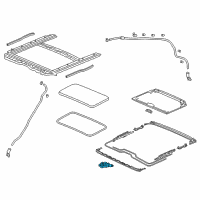 OEM 2019 Honda Accord Motor Assy., Sunroof Diagram - 70450-TVA-A01