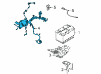 OEM 2021 Ford Bronco Sport WIRING ASY - ALTERNATOR Diagram - LX6Z-14305-AP