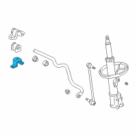 OEM Lexus RX300 Bracket, STABILIZER Diagram - 48827-33010