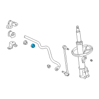 OEM 2000 Toyota Camry Stopper Clamp Diagram - 48816-33010