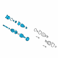 OEM 2017 Lexus RX350 Shaft Assembly, Rear Drive Diagram - 42340-0E050