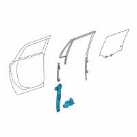 OEM 2009 GMC Acadia Window Regulator Diagram - 20785728