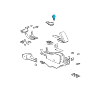 OEM Chevrolet Malibu Shift Knob Diagram - 20907666