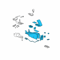 OEM 2012 Chevrolet Malibu Center Console Diagram - 20879614