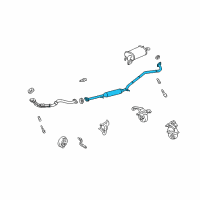 OEM 2007 Toyota Highlander Center Pipe Diagram - 17420-28460