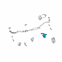 OEM 2002 Toyota Highlander Bracket Diagram - 17509-20030