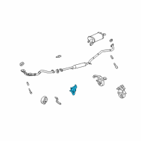 OEM 2011 Toyota Highlander Bracket Diagram - 17573-20070