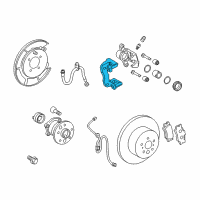 OEM 2009 Toyota Camry Caliper Support Diagram - 47821-06050