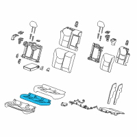 OEM Chevrolet Bolt EV Seat Cushion Pad Diagram - 42792531