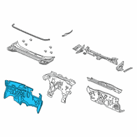 OEM 2019 Acura RDX Insert, Dashboard Diagram - 74260-TJB-A00