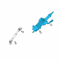 OEM Kia Forte Column Assembly-Upper Diagram - 563101M050