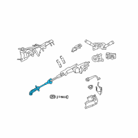 OEM Dodge Nitro Steering Column Intermediat Shaft Diagram - 5057619AB