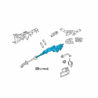 OEM 2008 Jeep Liberty Column-Steering Diagram - 5057349AJ